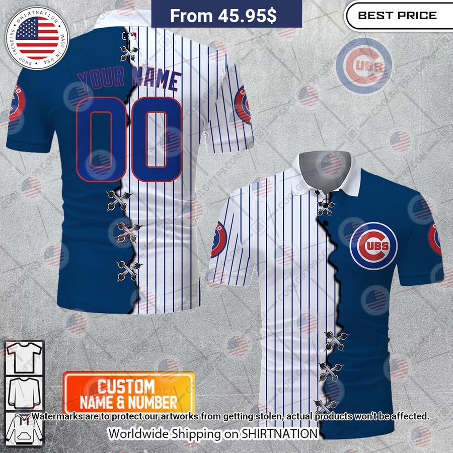 MLB Chicago Cubs Mix jersey Style Custom Polo Best picture ever