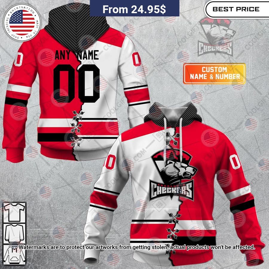 Charlotte Checkers Mix Jersey Custom Hoodie You tried editing this time?