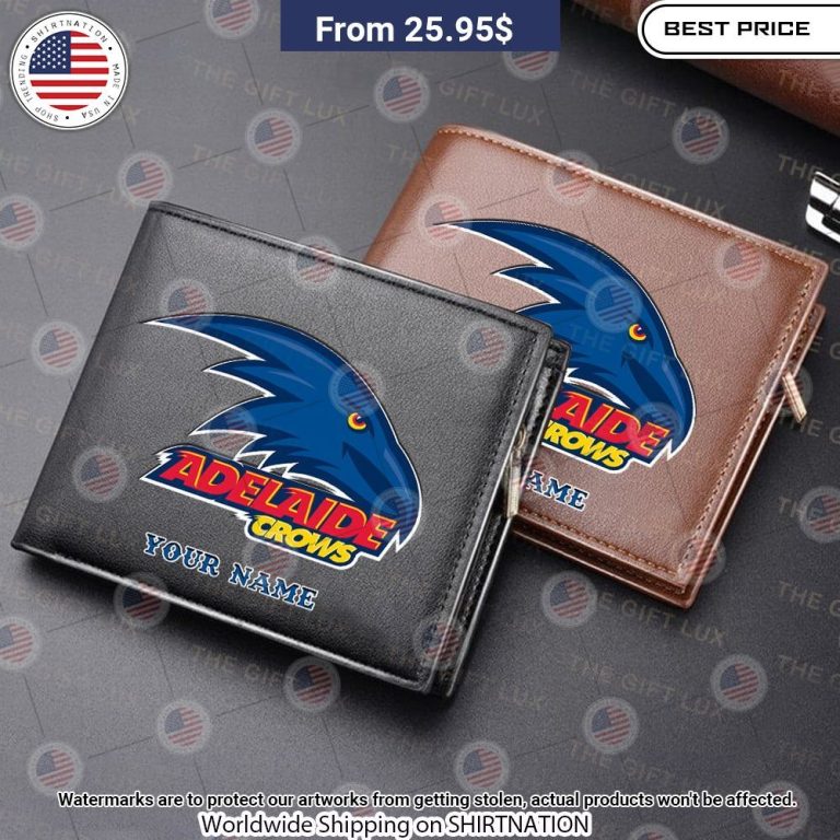 Adelaide Crows Custom Leather Wallet Nice bread, I like it