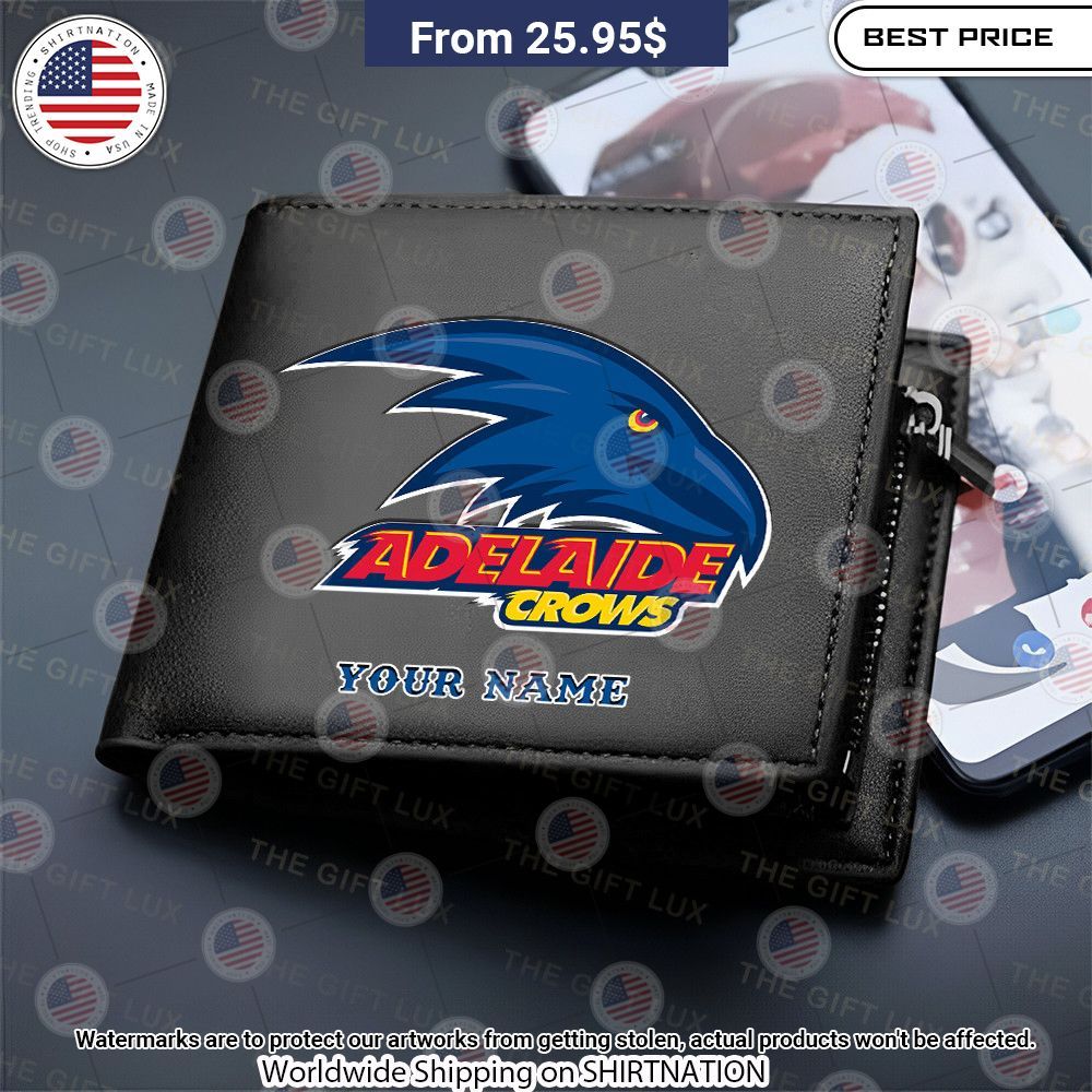 Adelaide Crows Custom Leather Wallet Elegant and sober Pic