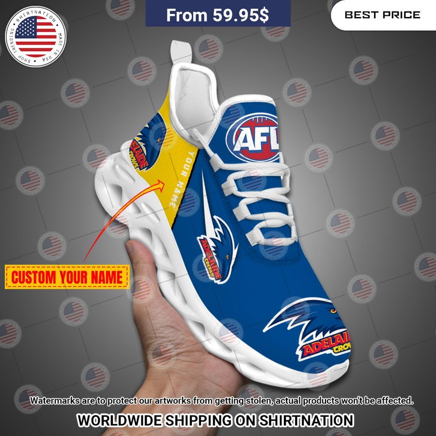 Adelaide Crows Custom Max Soul Shoes Elegant and sober Pic