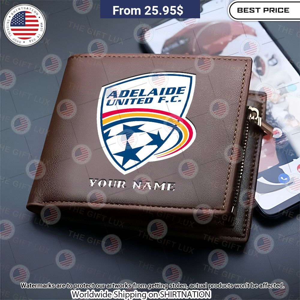 Adelaide United FC Custom Leather Wallet Rocking picture