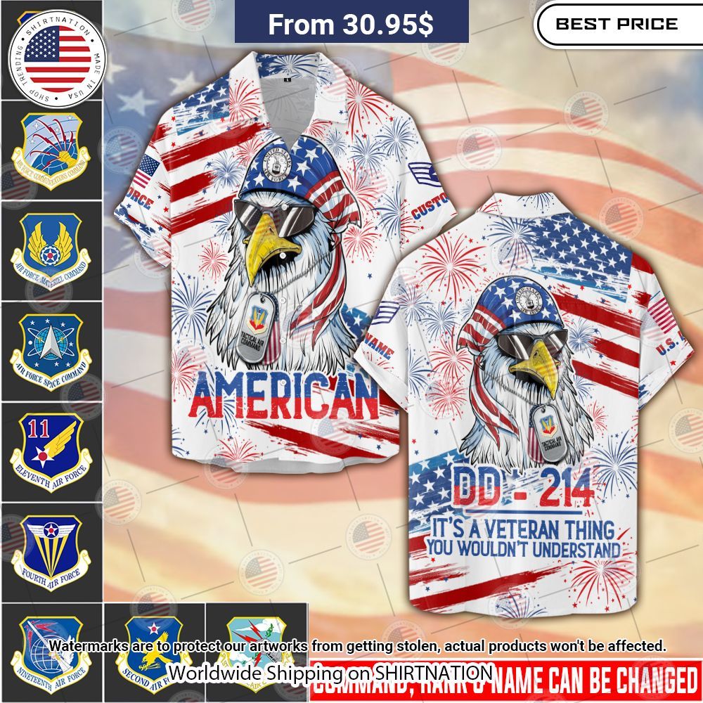 Air Force Commands US Eagle Hawaiian Shirt Nice photo dude