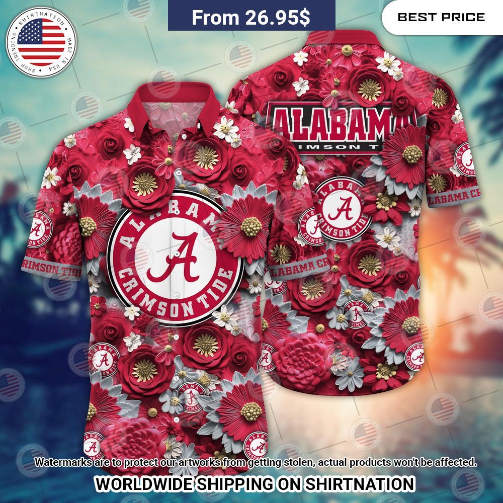 Alabama Crimson Tide NCAA Hawaiian Shirt Handsome as usual