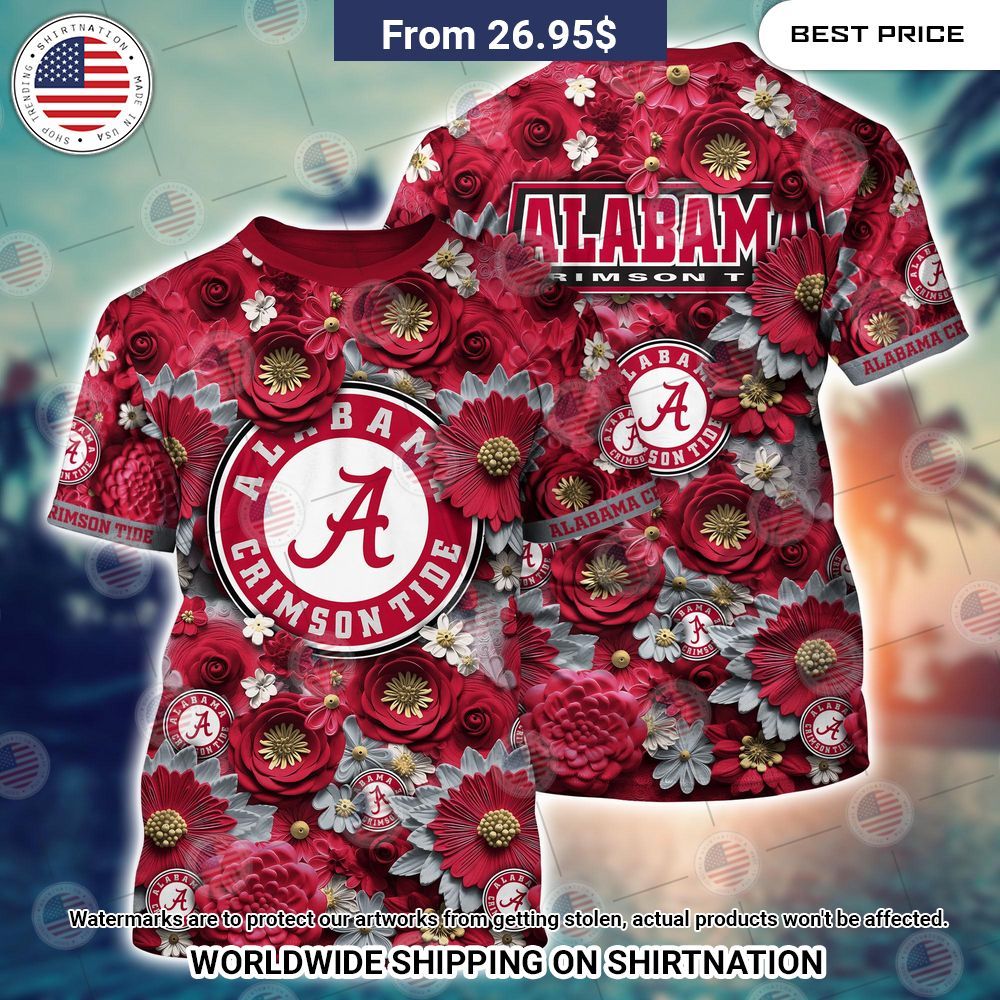 Alabama Crimson Tide NCAA Hawaiian Shirt Elegant and sober Pic