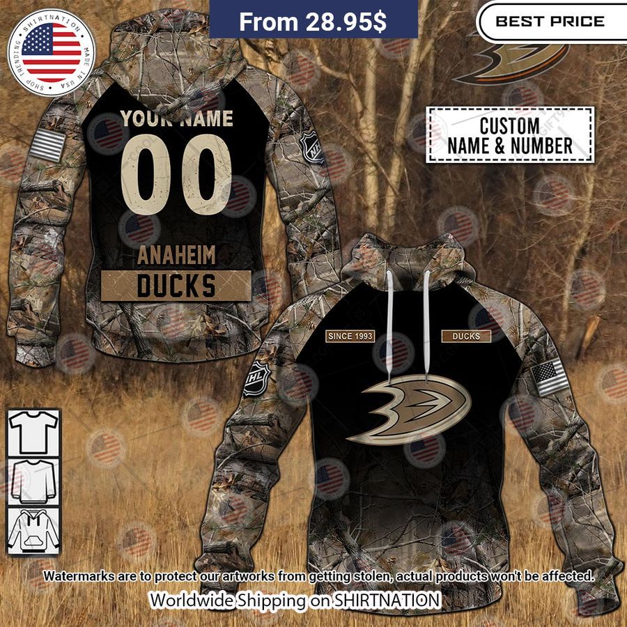Anaheim Ducks Camouflage Custom Hoodie She has grown up know
