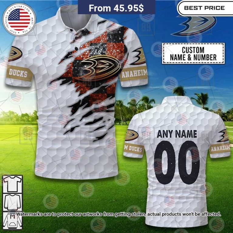 Anaheim Ducks Custom Polo Out of the world