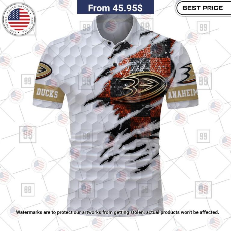 Anaheim Ducks Custom Polo Beauty is power; a smile is its sword.