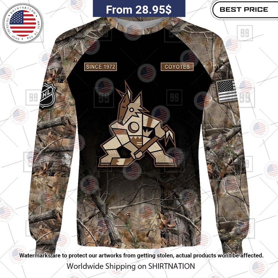 Arizona Coyotes Camouflage Custom Hoodie You tried editing this time?