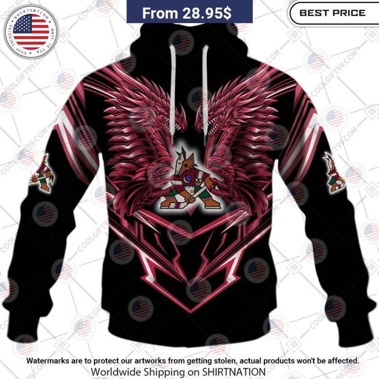 Arizona Coyotes Dragon Custom Shirt You look handsome bro