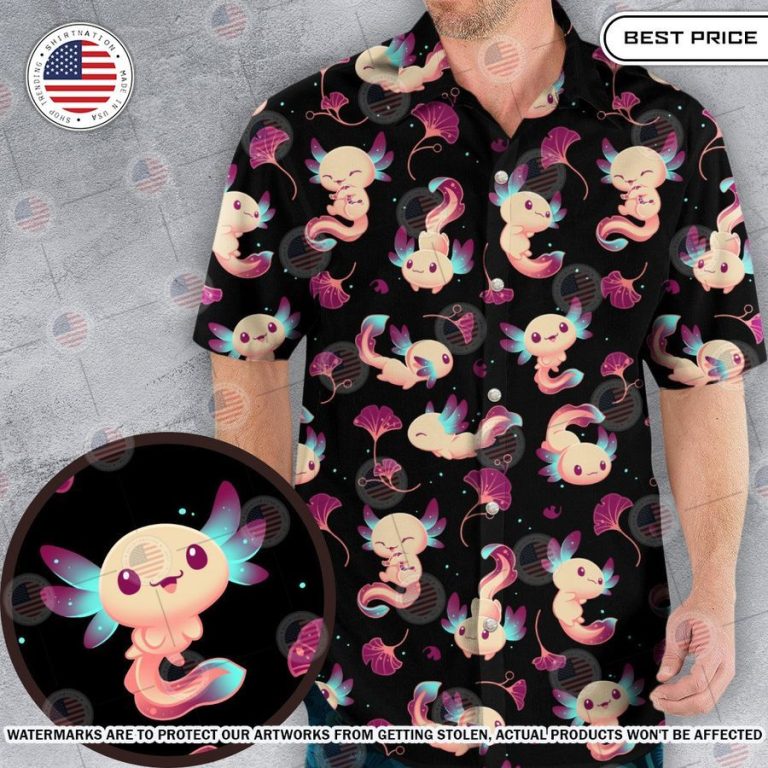 Axolotl Wonders Cute Salamanders Hawaiian Shirt Sizzling