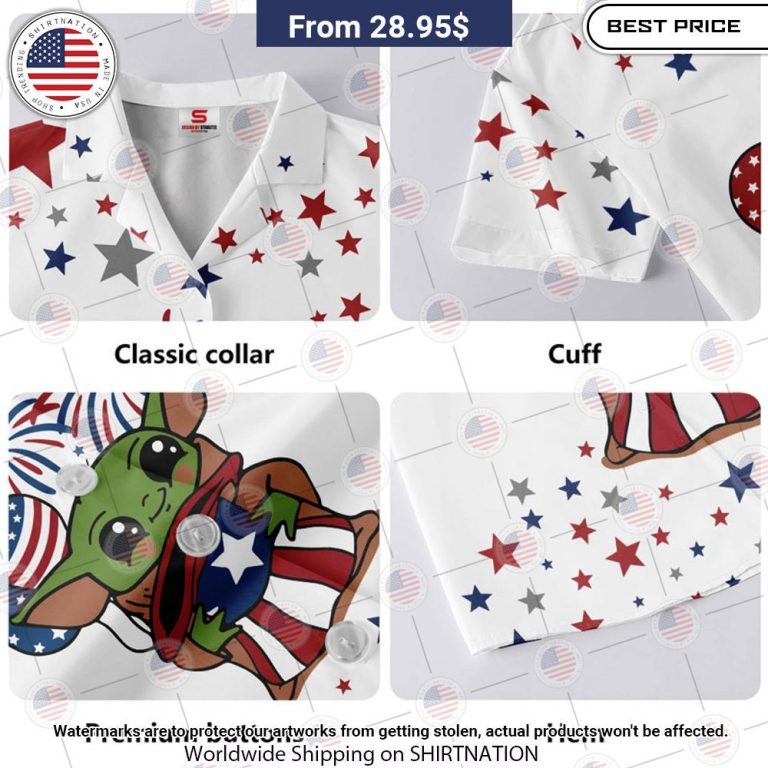 Baby Yoda Star Wars Independence Day Hawaiian Shirt It is too funny