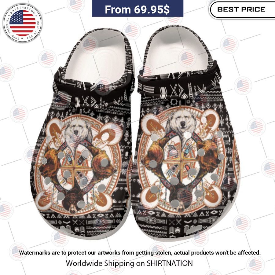 Bear Warrior Crocs Clog Shoes Beauty queen