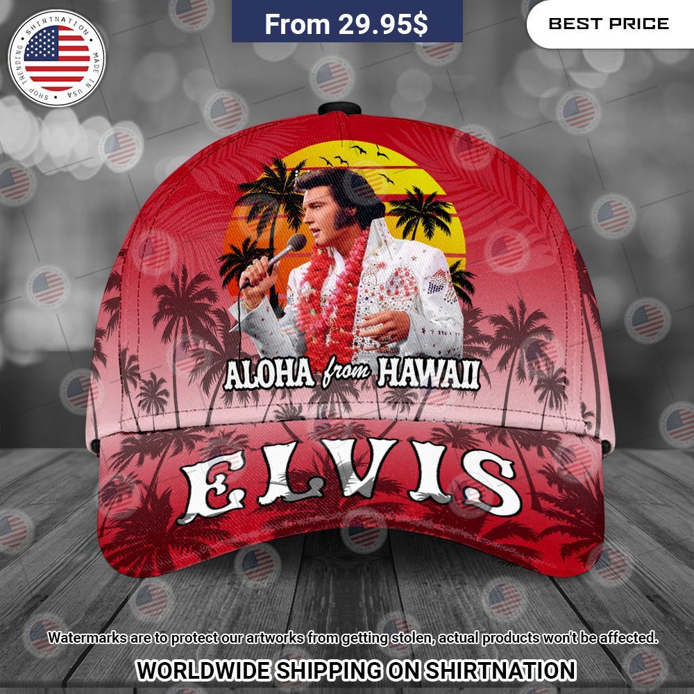 BEST Elvis Presley Aloha From Hawaii Cap Hat Cutting dash
