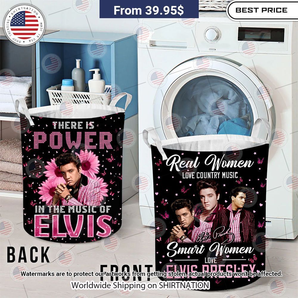 BEST Elvis Presley Laundry Baskets Super sober