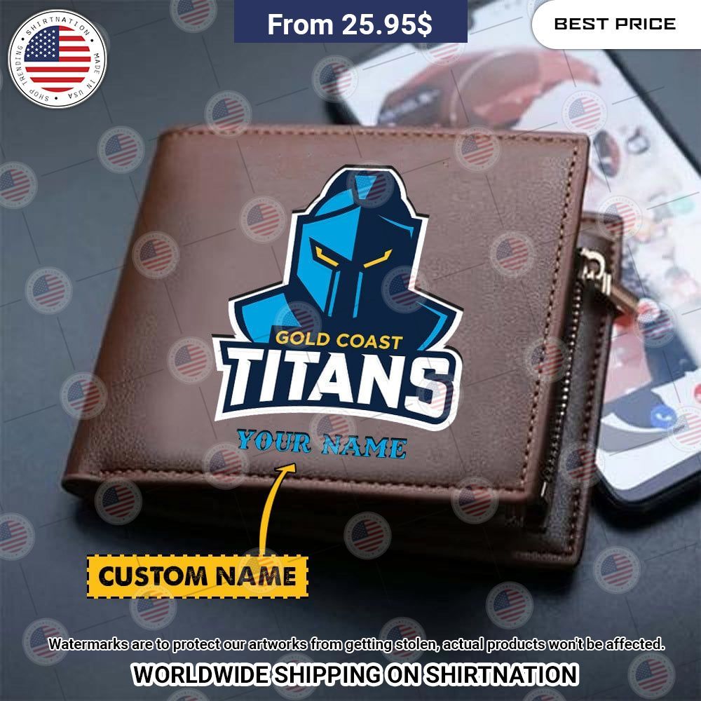 BEST Gold Coast Titans NRL Custom Leather Wallets Rocking picture