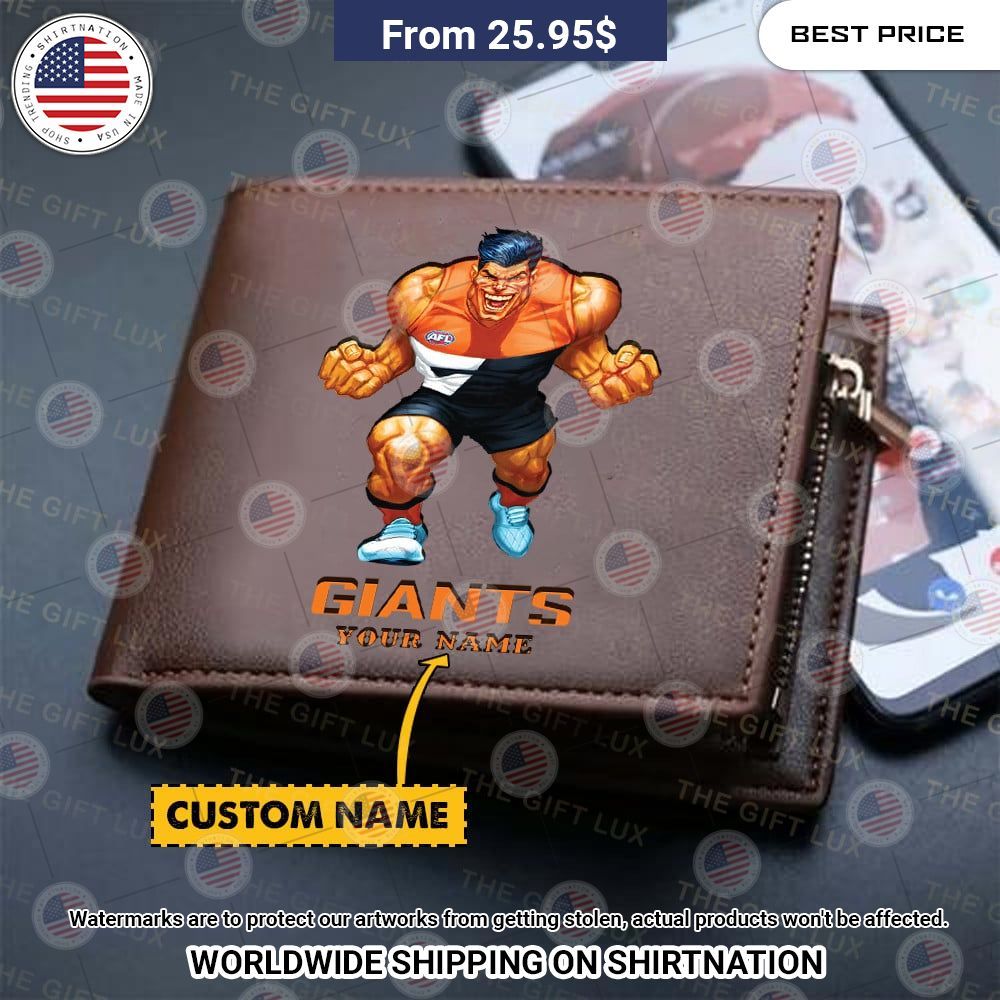 BEST GWS GIANTS Mascot Custom Leather Wallets • Shirtnation - Shop ...