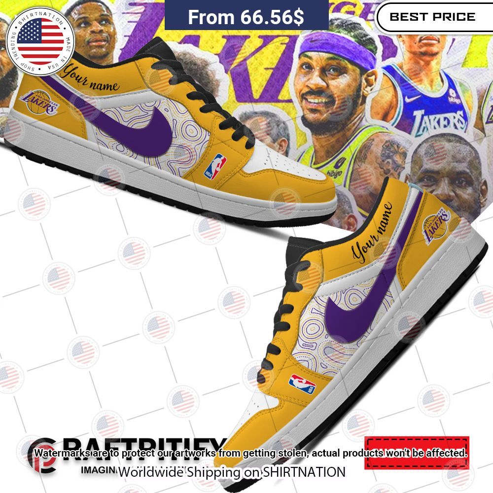 BEST Los Angeles Lakers Custom Stan Smith Sneaker Generous look