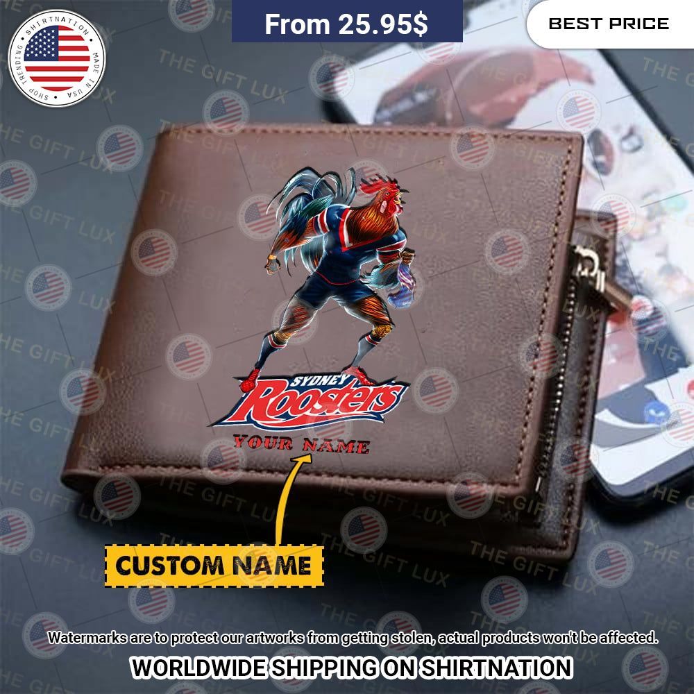 BEST Sydney Roosters Mascot Custom Leather Wallets Mesmerising