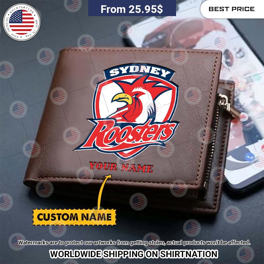 BEST Sydney Roosters NRL Custom Leather Wallets Cutting dash
