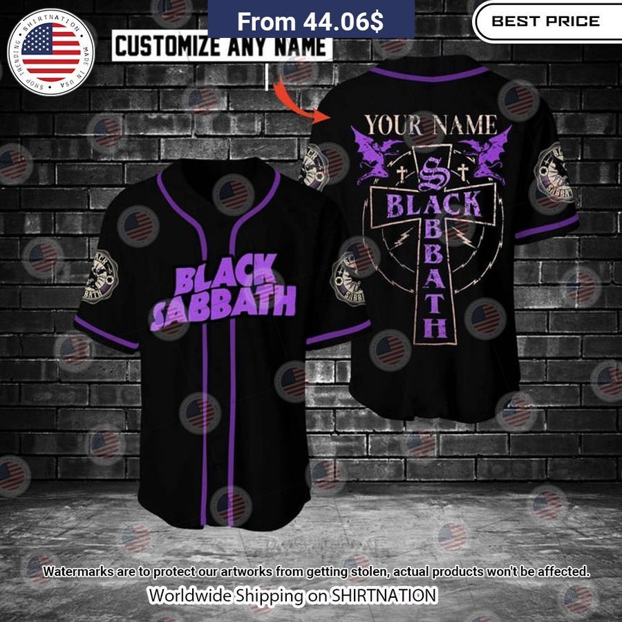 Black Sabbath Headless Cross Custom Baseball Jersey Good one dear