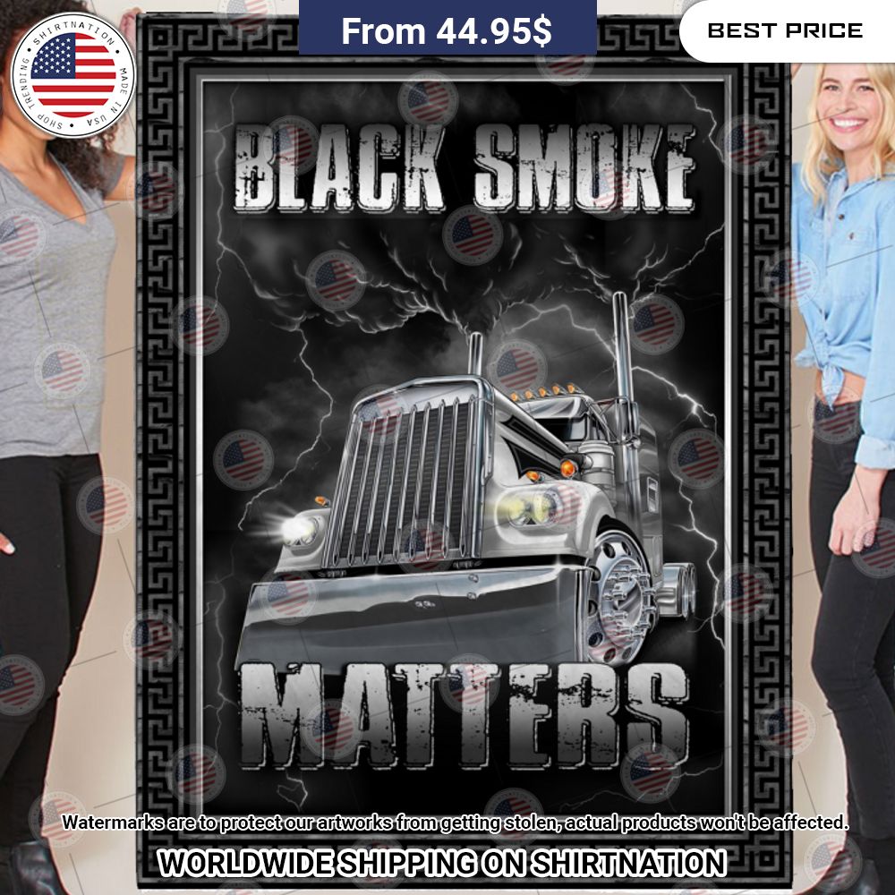 Black Smoke Matters Blanket How did you always manage to smile so well?