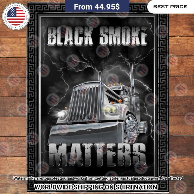 Black Smoke Matters Blanket Nice Pic