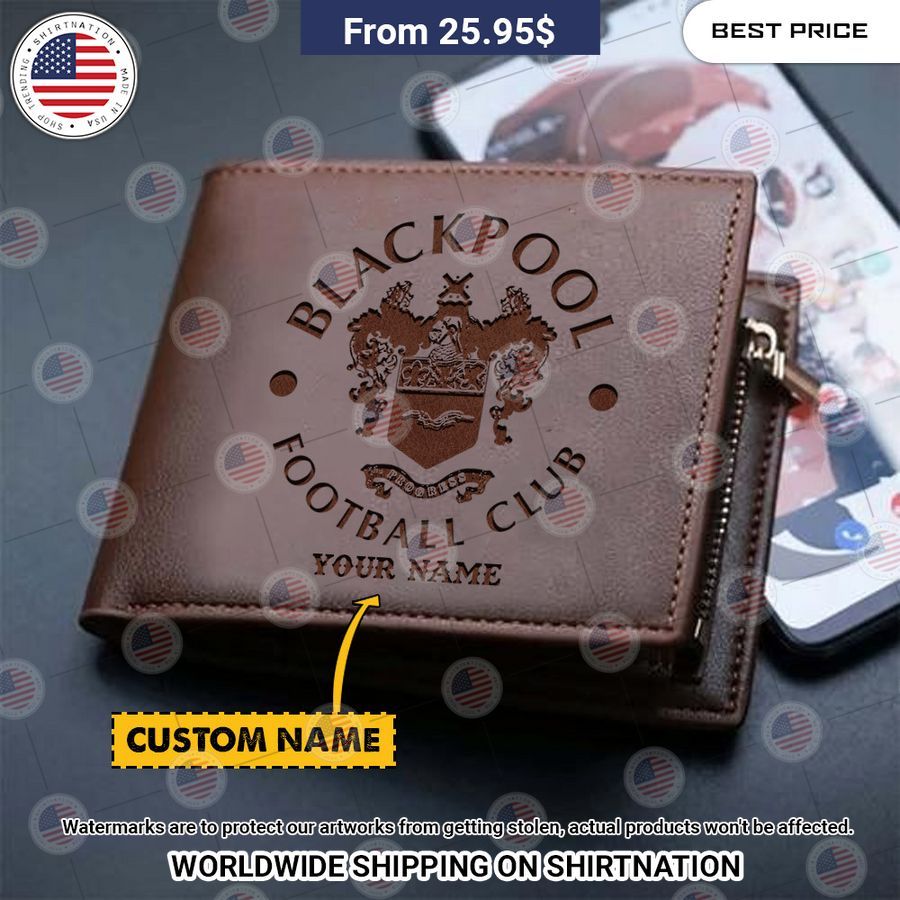 Blackpool Custom Leather Wallet Natural and awesome