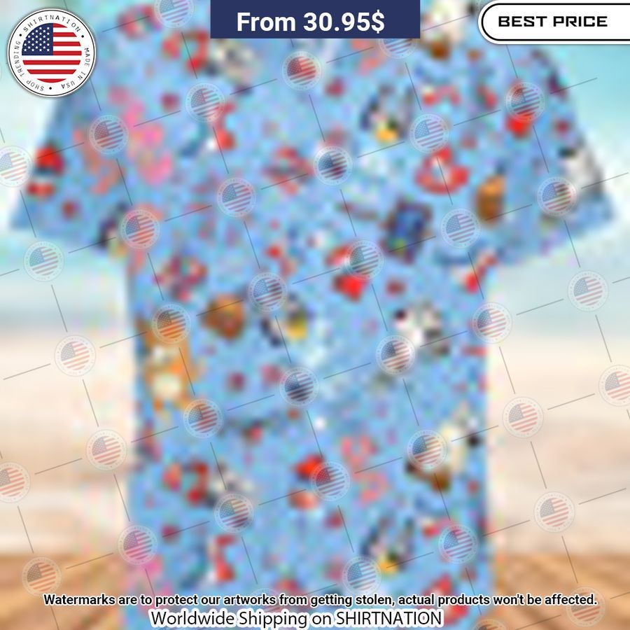Bluey 4th Of July Hawaii Shirt Rocking picture