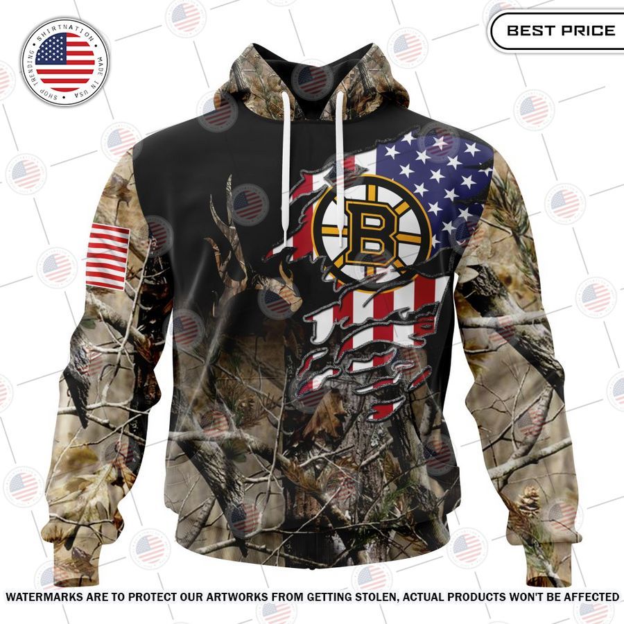 Boston Bruins Camo Realtree Hunting Custom Shirt You tried editing this time?
