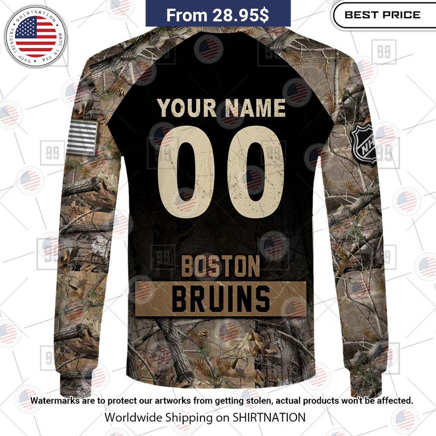 Boston Bruins Camouflage Custom Hoodie Trending picture dear
