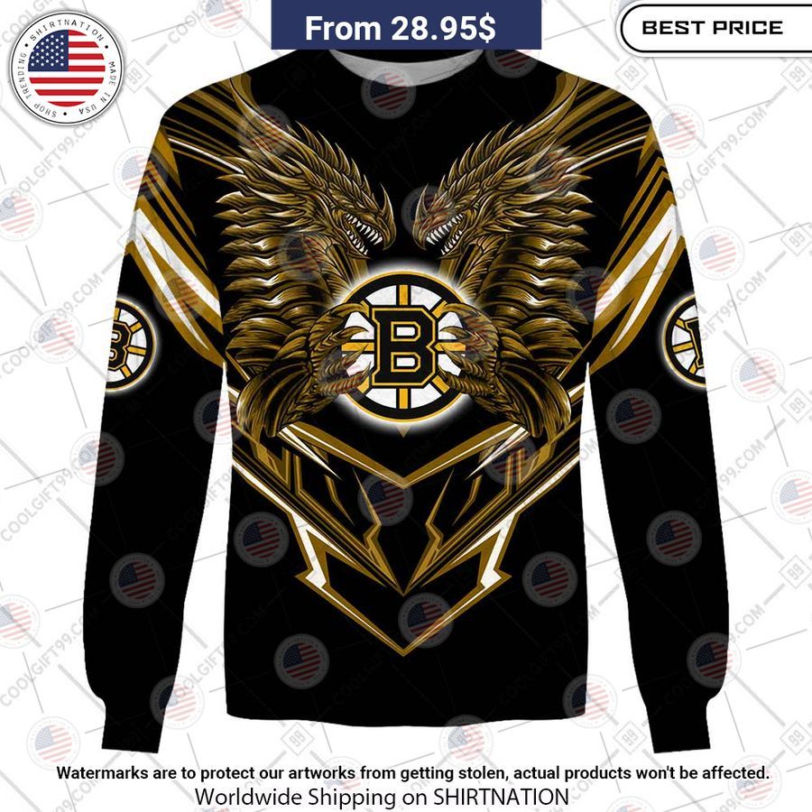 Boston Bruins Dragon Custom Shirt Oh! You make me reminded of college days