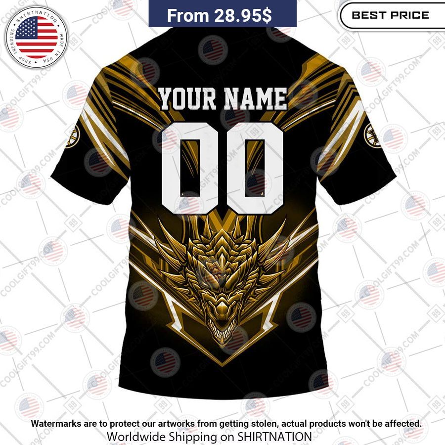 Boston Bruins Dragon Custom Shirt Such a scenic view ,looks great.