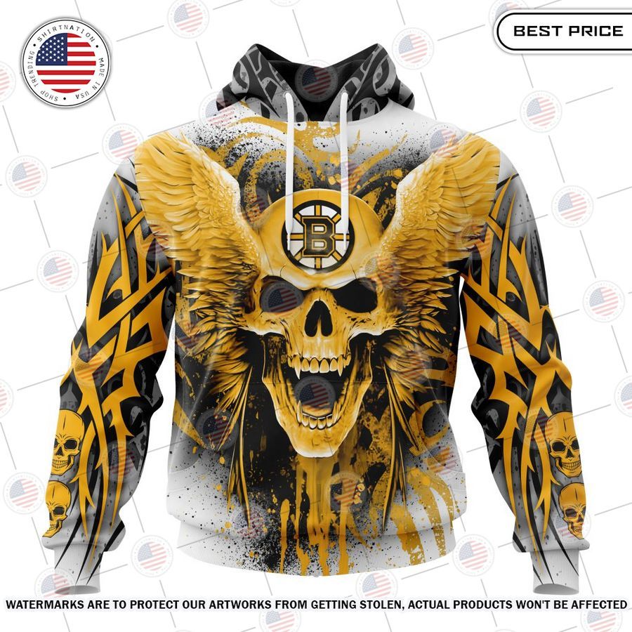 Boston Bruins Kits With Skull Art Custom Shirt Ah! It is marvellous