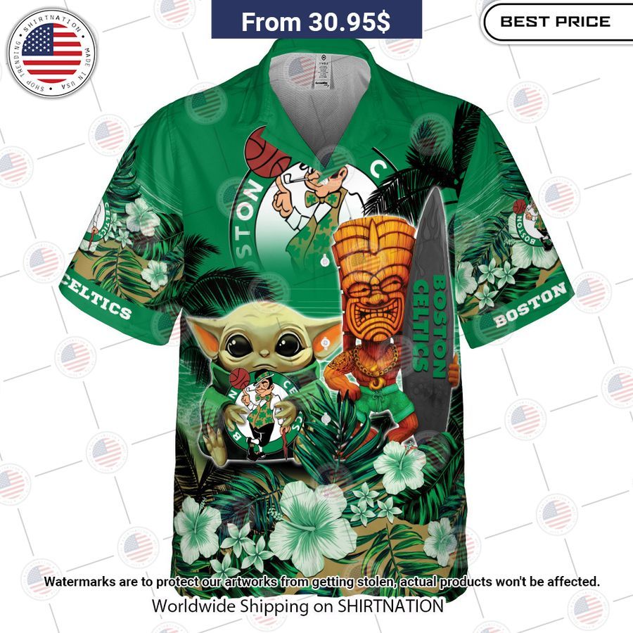 Boston Celtics Baby Yoda Hawaiian Shirt You are always amazing
