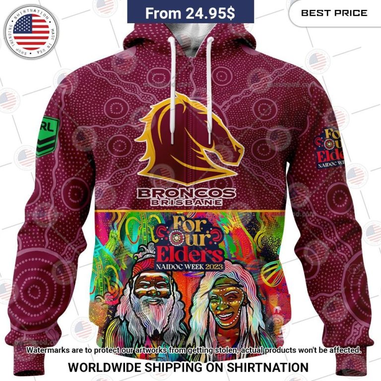 Brisbane Broncos Team NAIDOC Week 2023 Custom Shirt Loving, dare I say?