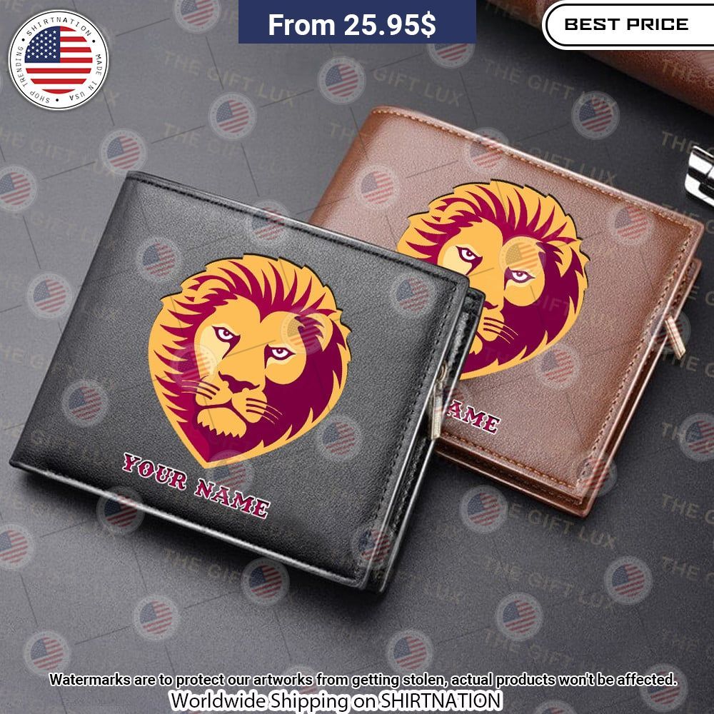 Brisbane Lions Custom Leather Wallet You look different and cute