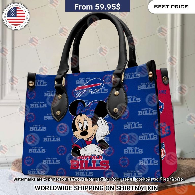 Buffalo Bills Minnie Mouse Leather Handbag Gang of rockstars