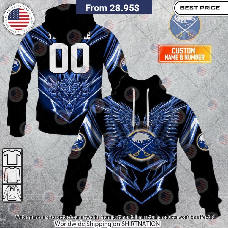 Buffalo Sabres Dragon Custom Shirt Cutting dash