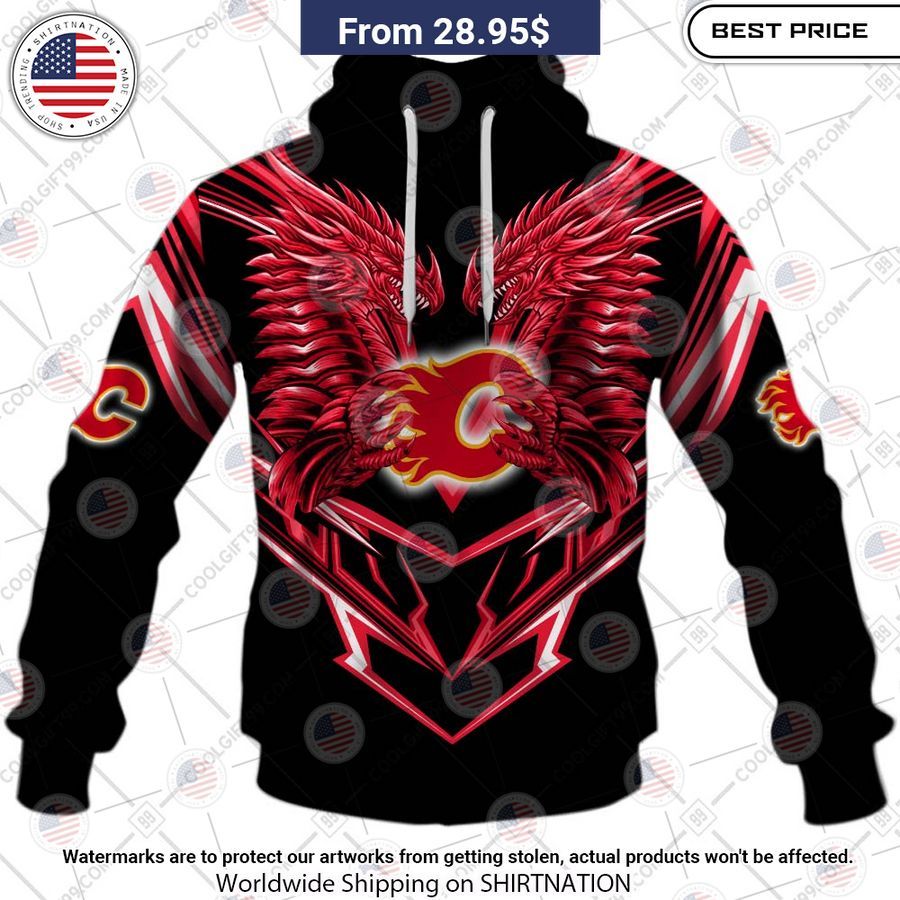 Calgary Flames Dragon Custom Shirt How did you learn to click so well