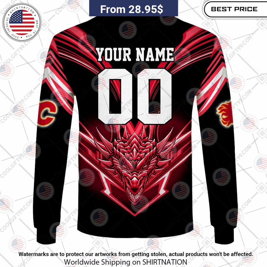 Calgary Flames Dragon Custom Shirt You are getting me envious with your look