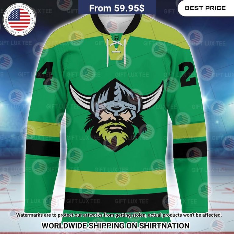 Canberra Raiders Custom Hockey Jersey Lovely smile