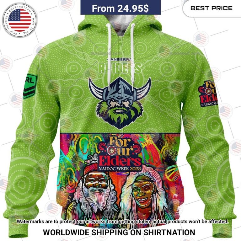 Canberra Raiders NAIDOC Week 2023 Custom Shirt Natural and awesome