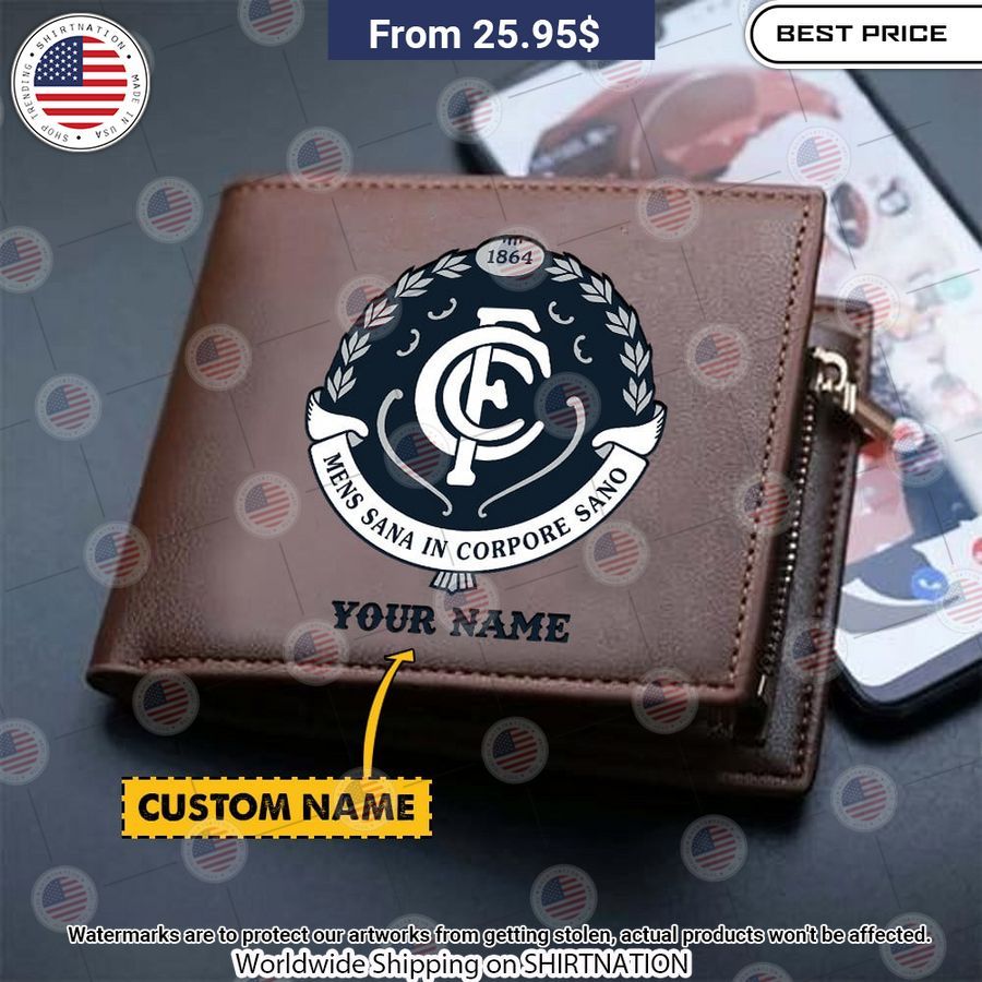 Carlton Blues Custom Leather Wallet You look fresh in nature
