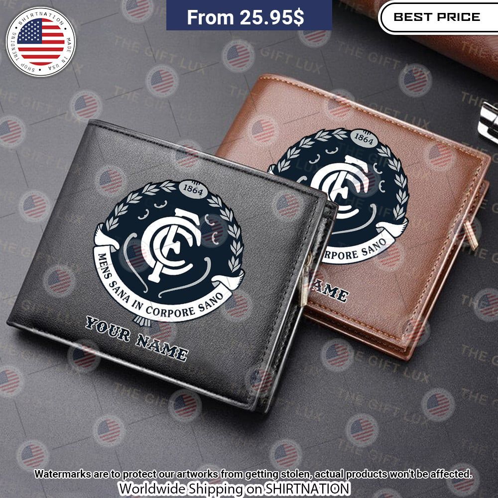 Carlton FC Custom Leather Wallet How did you always manage to smile so well?