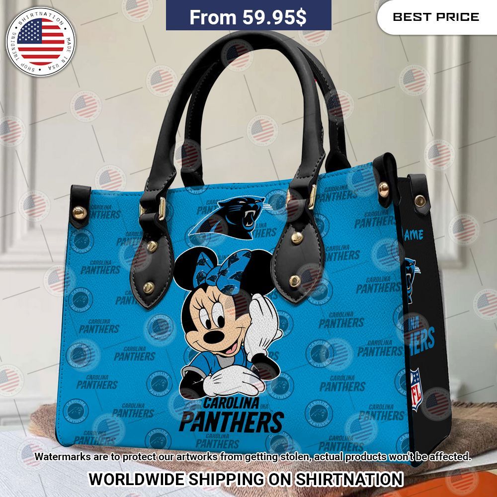 Carolina Panthers Minnie Mouse Leather Handbag Loving, dare I say?