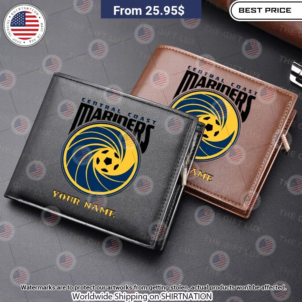 Central Coast Mariners Custom Leather Wallet You look lazy