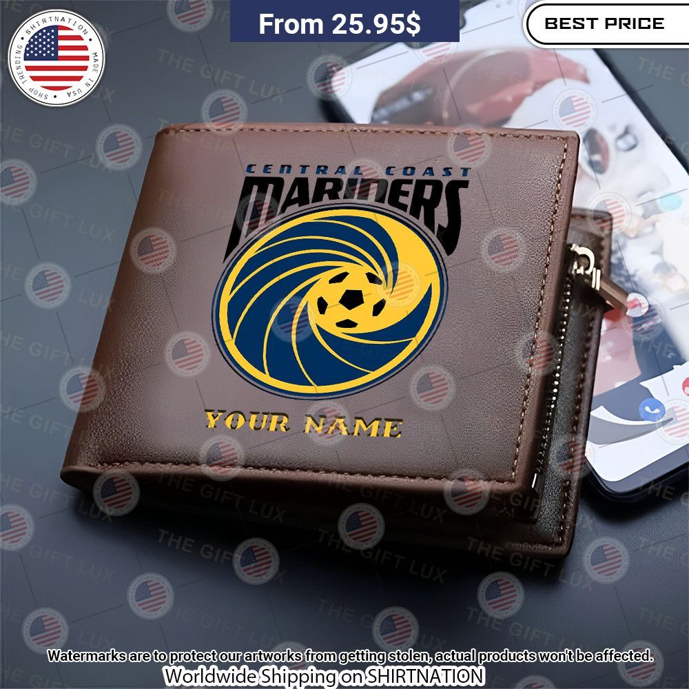 Central Coast Mariners Custom Leather Wallet Mesmerising