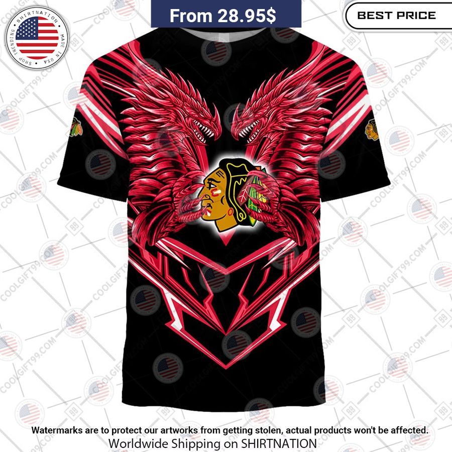 Chicago Blackhawks Dragon Custom Shirt Mesmerising