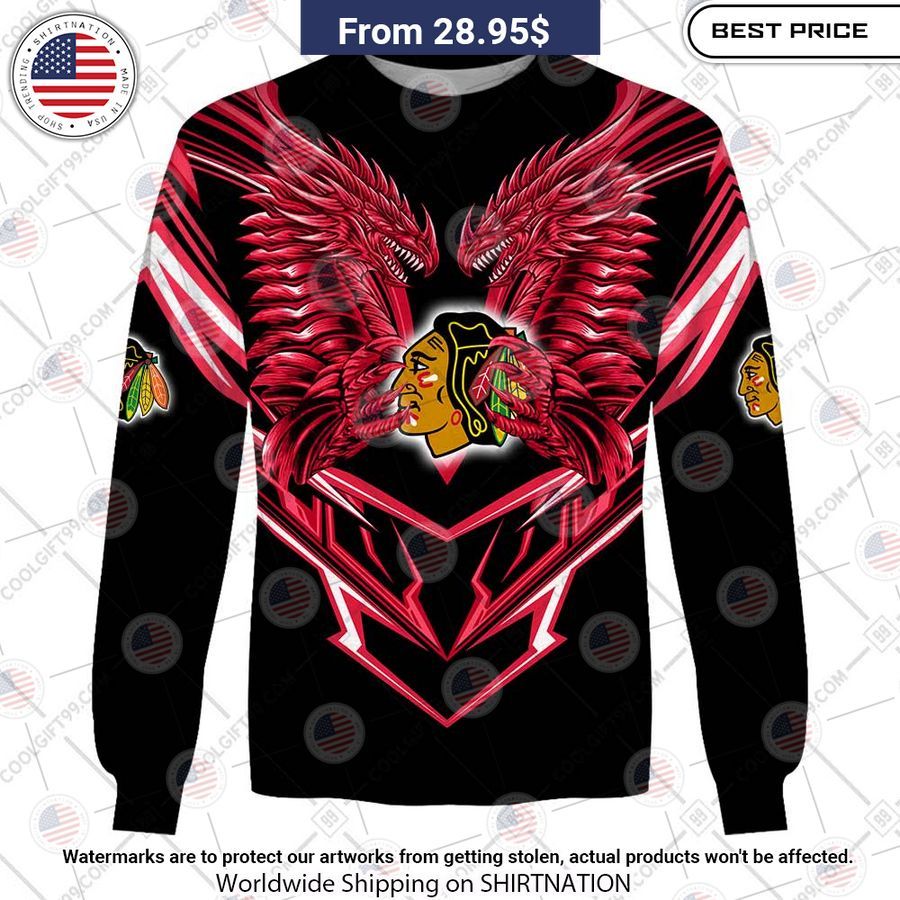 Chicago Blackhawks Dragon Custom Shirt You look so healthy and fit